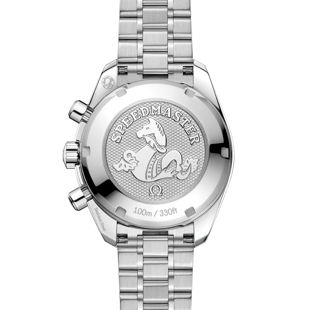 Speedmaster Chronograph 38mm - Ice Blue, Diamond-Set Bezel on Bracelet