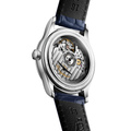 Master 34mm - White, Mother-of-Pearl, Diamond-Set on Leather Strap