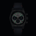 Chronomaster Revival Liberty II Limited Edition Black Carbon 37mm - White on Rubber Strap