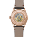 HCC008 Presage Classic Series Limited Edition Pink Gold Plated 38mm - Silver on Leather Strap