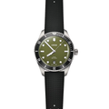 Divers Date 39mm - Green on Bracelet