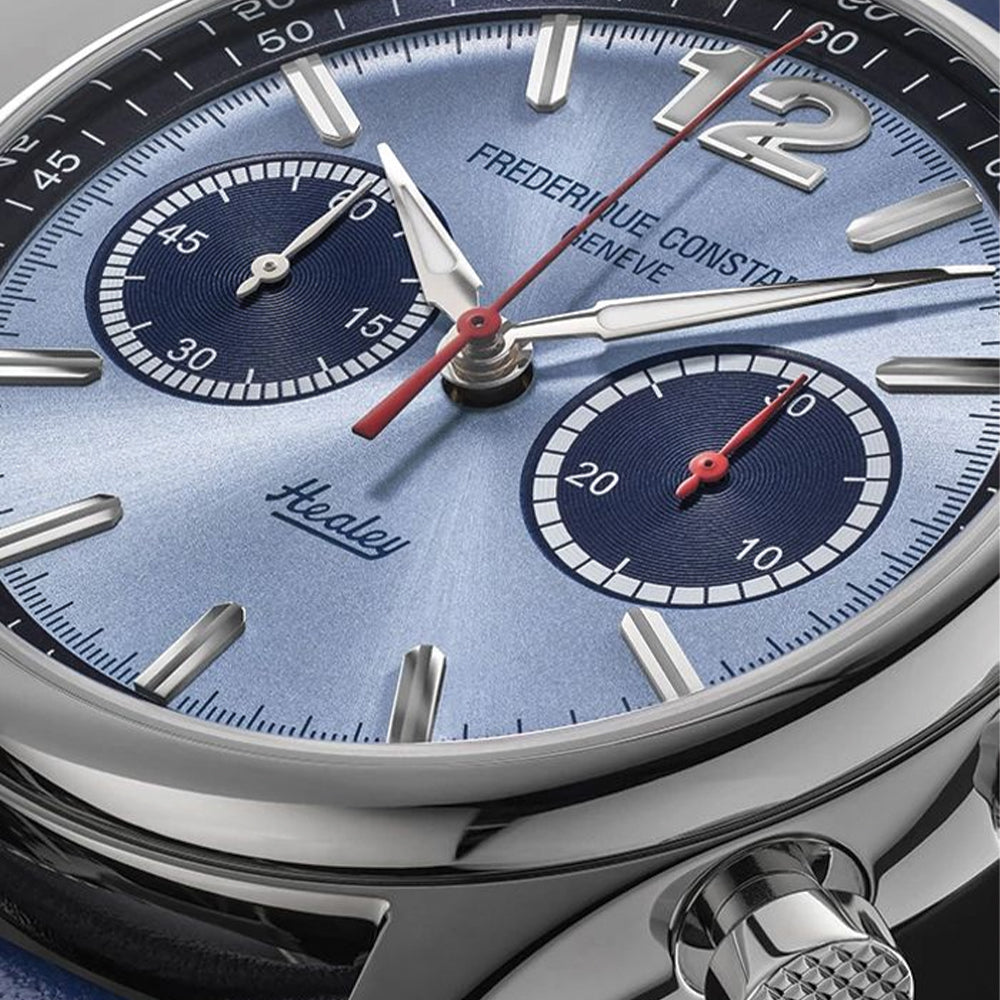 Classics Vintage Rally Healey Automatic Chronograph Limited Edition 42mm - Blue on Leather Strap