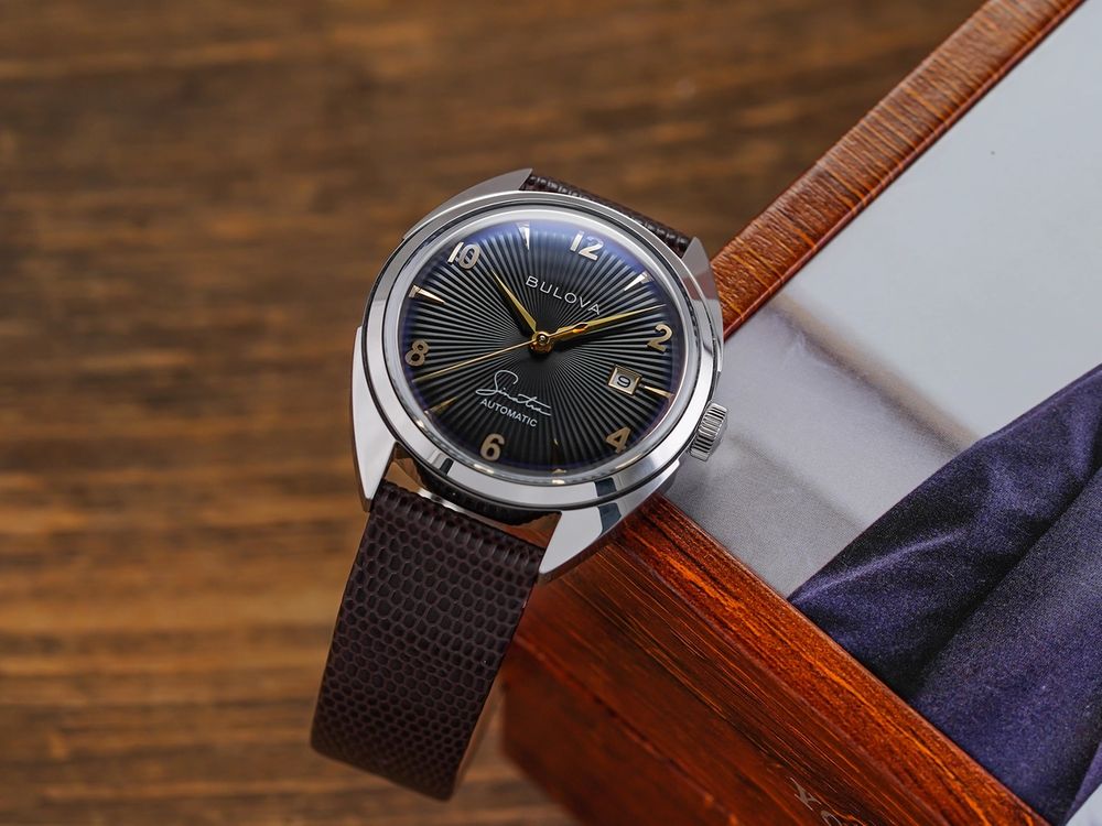 Fly Me To The Moon Black Dial Brown Strap | Teddy Baldassarre