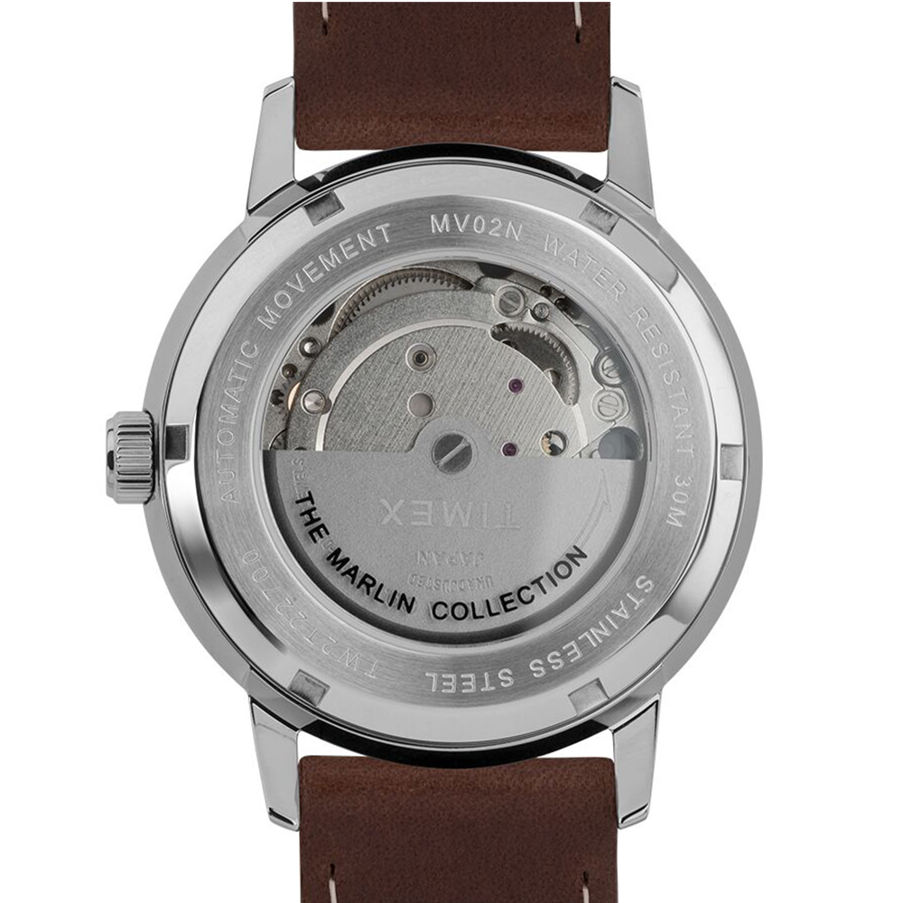 Marlin Automatic 40mm Brown Leather Strap Teddy Baldassarre