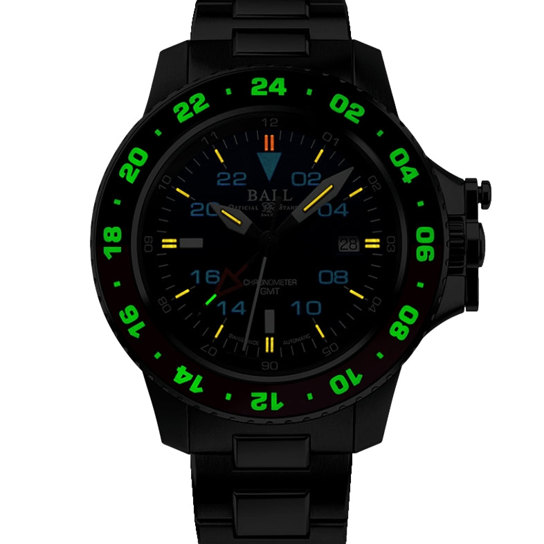 Engineer Hydrocarbon AeroGMT II 42mm - Blue on Bracelet