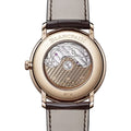 Villeret Ultraplate Red Gold 40mm - White on Leather Strap