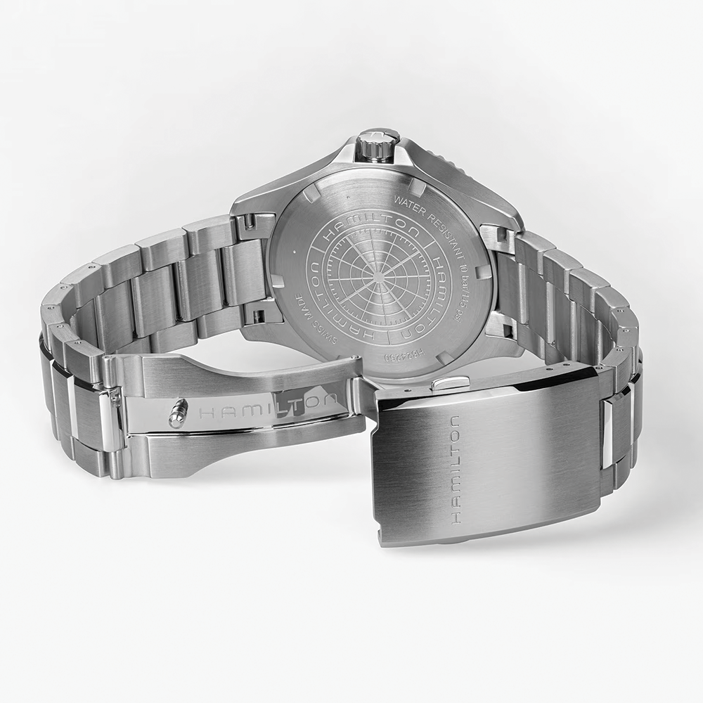 Khaki Navy Scuba Auto 40mm - White on Bracelet