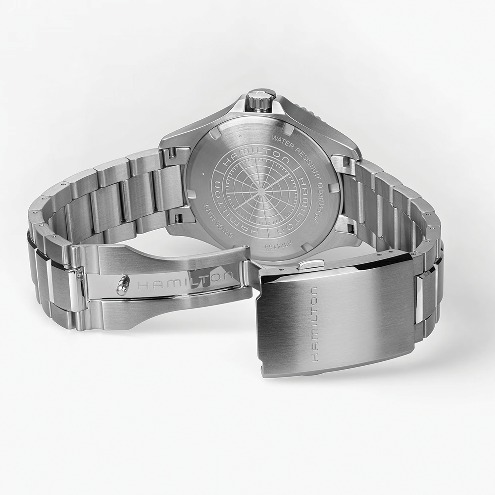 Khaki Navy Scuba Auto 40mm - Black on Bracelet