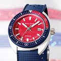 Snorkel Sail 4th Special Edition 41mm - Red on Rubber Strap