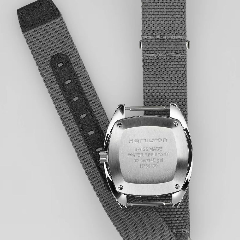 Khaki Aviation Pilot Pioneer Mechanical 33mm - Black on One-Piece Textile Strap