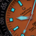 DS Super PH500M 43mm - Orange on Rubber Strap