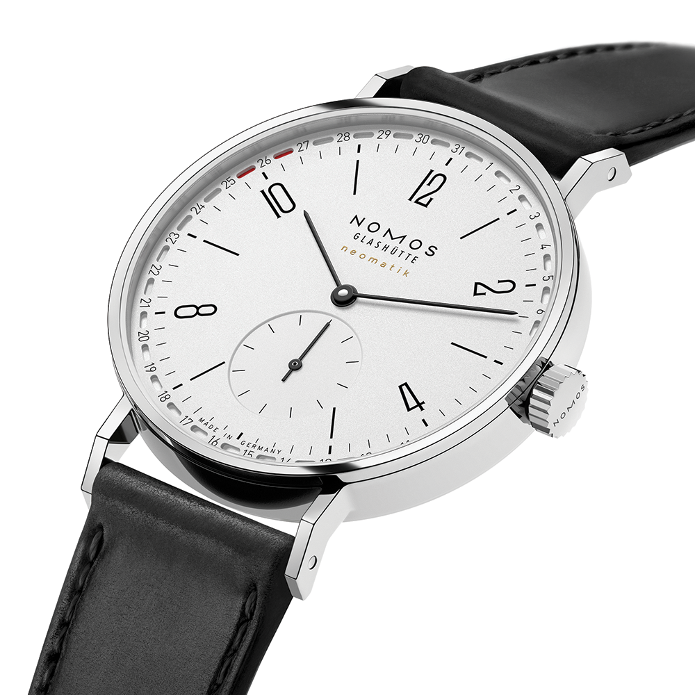 Tangente Neomatik Update 38.5mm - White on Leather Strap