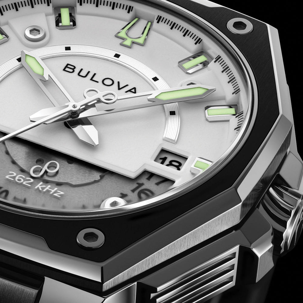 Series X High Precision Quartz Grey Ion Plated 42mm - White on Rubber Strap