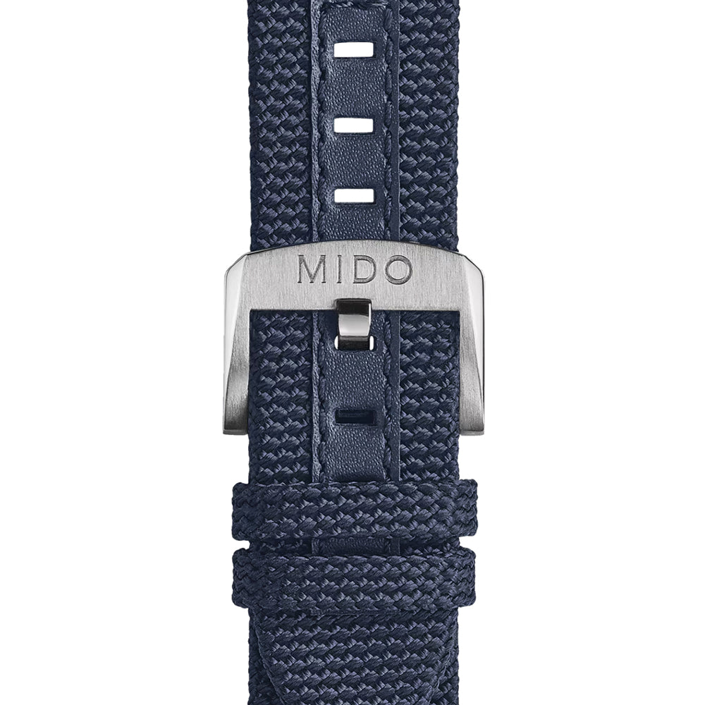 Ocean Star GMT 44mm Black w/ Blue Bezel on Fabric Strap Teddy