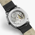 American Classic Cushion Mechanical 30mm - White on Leather Strap