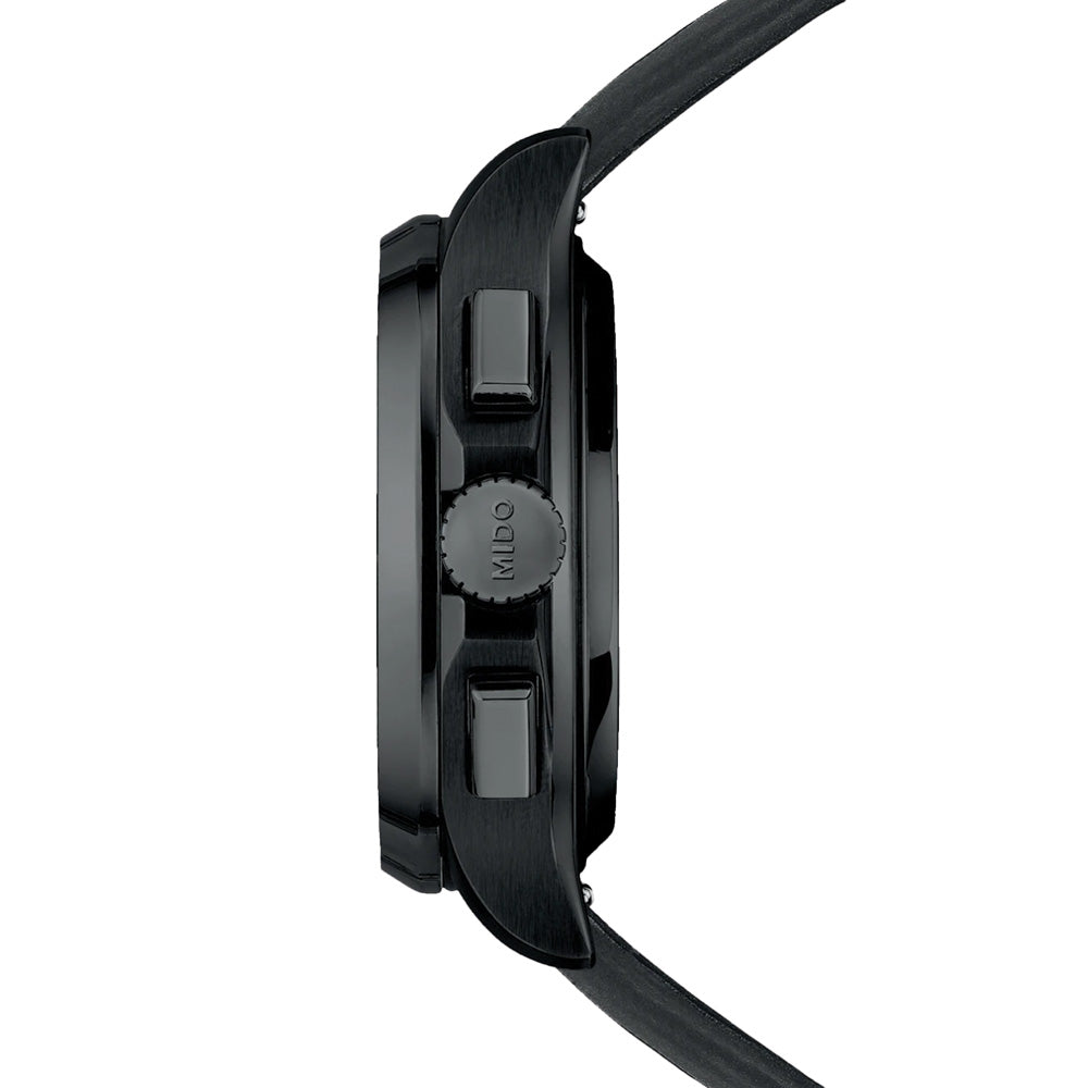 Multifort TV Chronograph Special Edition Black PVD 42mm - Grey on Bracelet w/ Extra Leather Strap