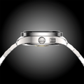 ROYAL SMITH Panda x Grainy Finish 35mm - Ivory on Flat-Link Bracelet