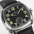 American Classic Cushion Mechanical 34mm - Black on Leather Strap