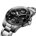 HydroConquest 39mm - Black on Bracelet