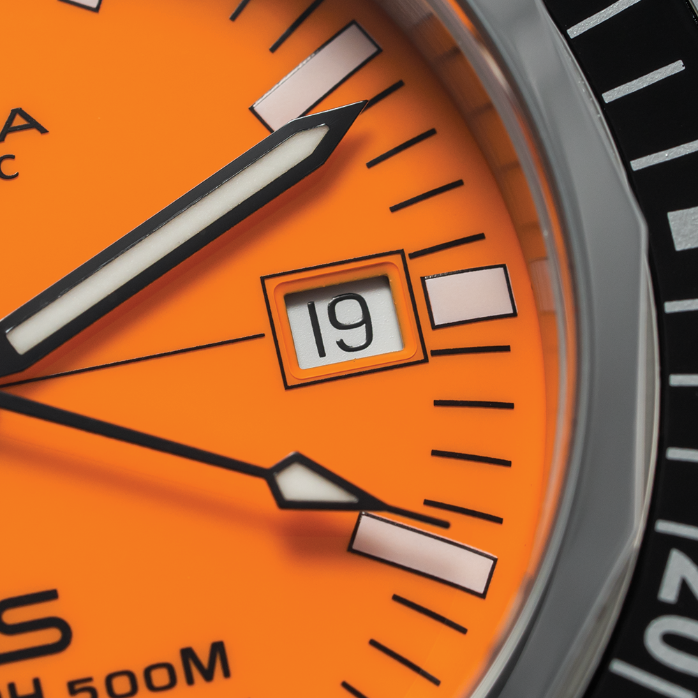 DS Super PH500M 43mm - Orange on Rubber Strap | Teddy Baldassarre