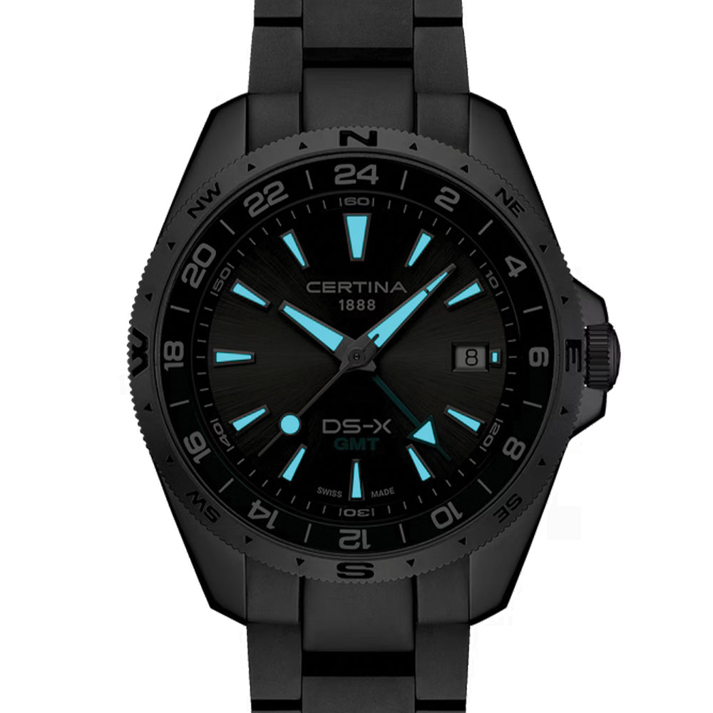 DS-X “New DS Concept Extreme Shock Resistance” GMT Quartz 41mm - Grey on Bracelet