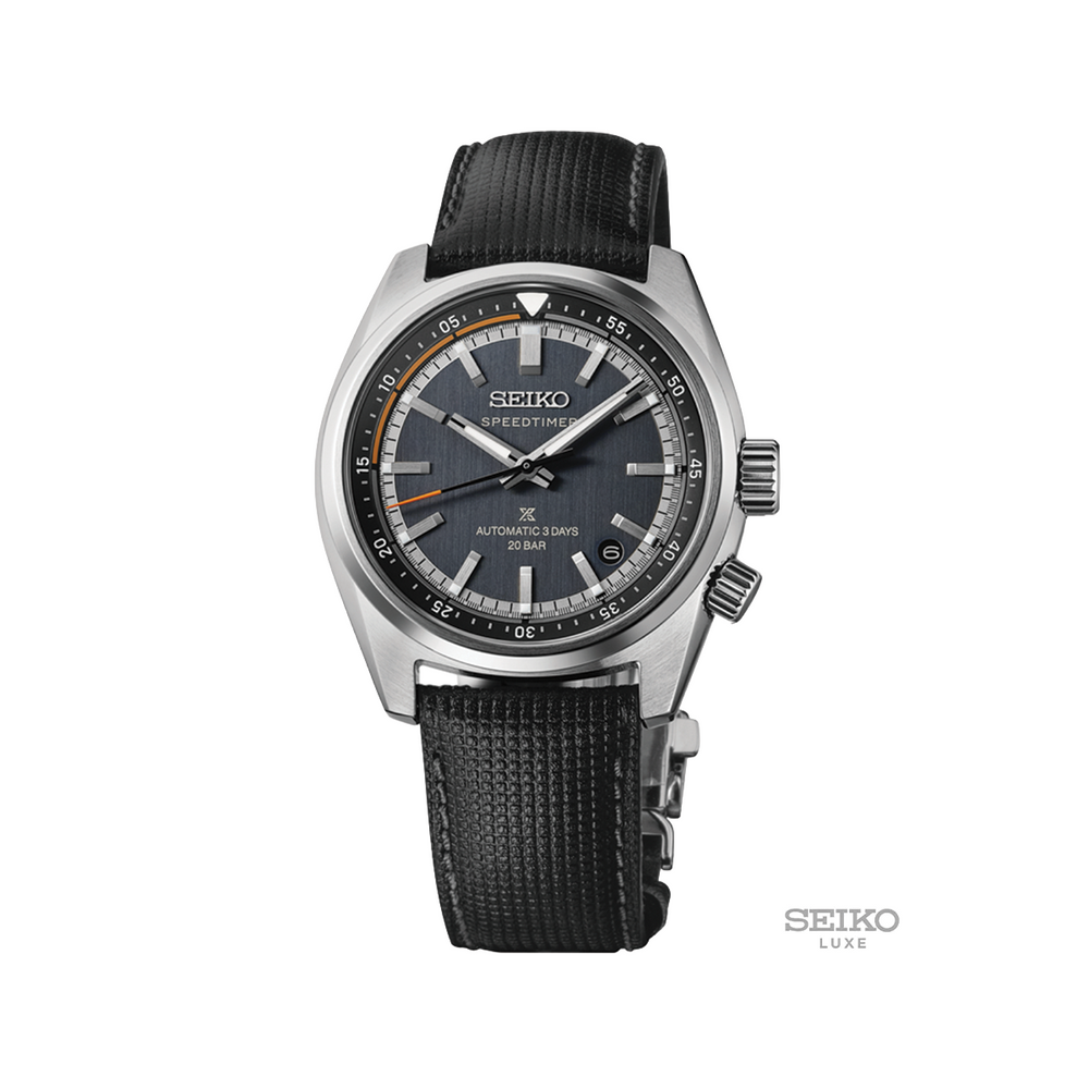 HBC004 Prospex Speedtimer 39.5mm - Grey on Leather Strap