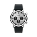 Marlin® Chronograph Tachymeter 40mm - Silver on Leather Strap