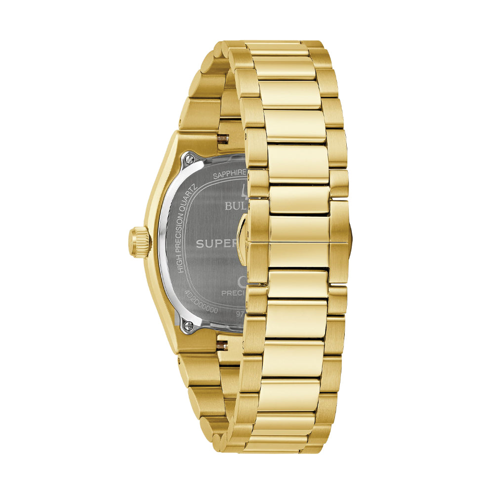 Super Seville High Precision Quartz Gold-Tone 37.5mm - Green on Bracelet