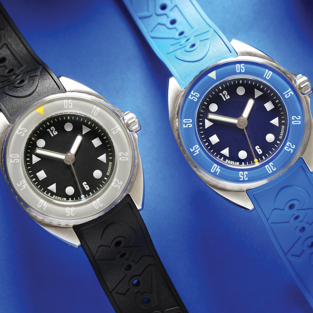 Mara 39.7mm - Blue on Rubber