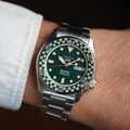 SRPM21 5 Sports Rowing Blazers x Wind Vintage Limited Edition 38mm - Green on Bracelet w/ Additional Fabric Strap