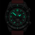 Air Pro 43mm - Black on Red Rubber Strap