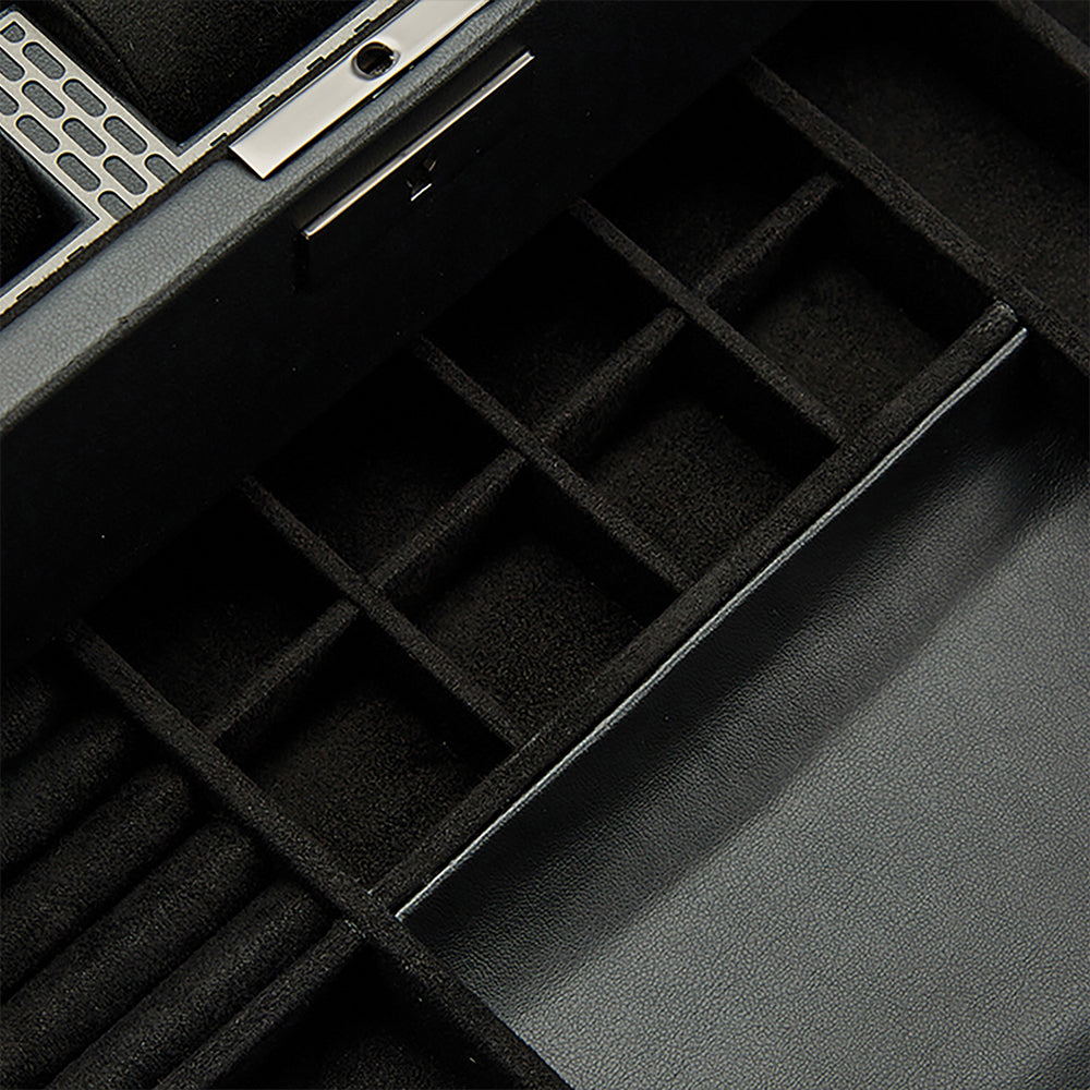 Axis 10 Piece Watch Box with Drawer - Powder Coat
