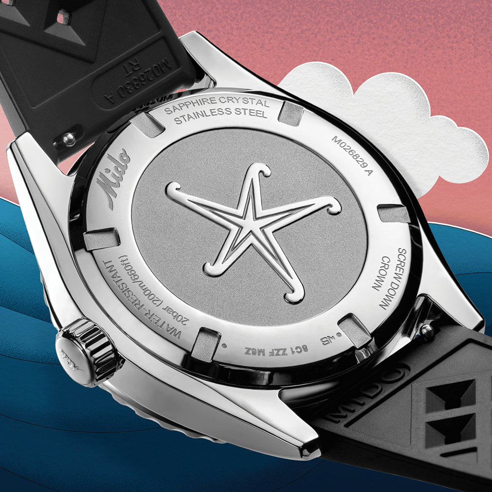 Ocean Star Decompression Worldtimer 40.5mm - Black on Rubber Strap w/ Additional Bracelet