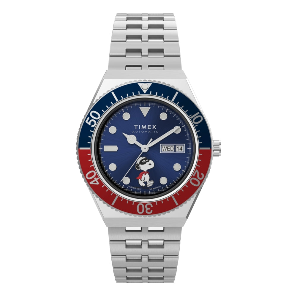M79 Automatic Peanuts Masked Marvel 40mm Blue Dial