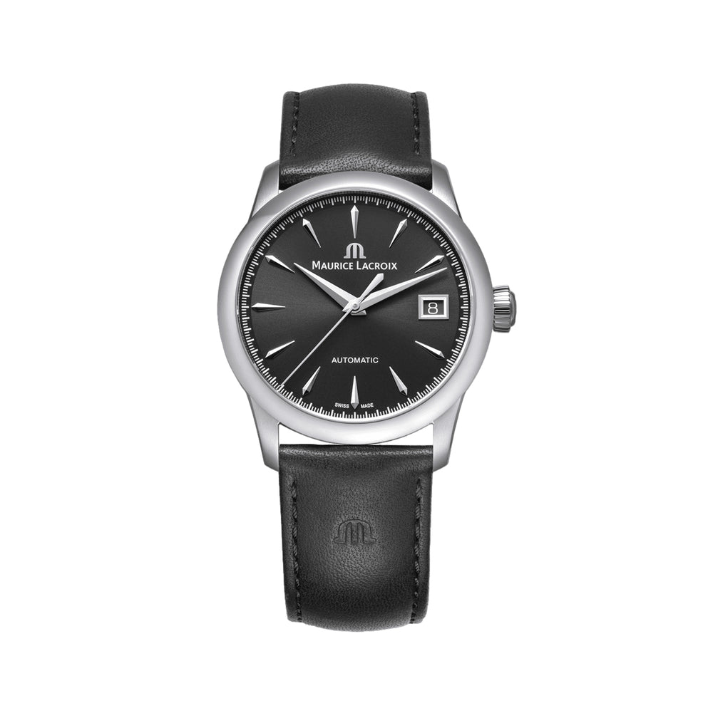 1975 Automatic 36mm - Black on Leather Strap