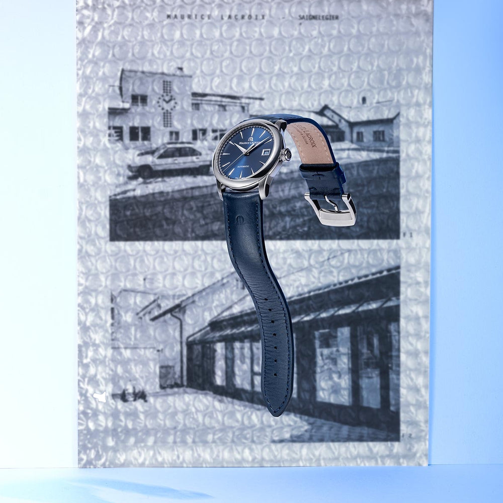 1975 Automatic 36mm - Blue on Leather Strap