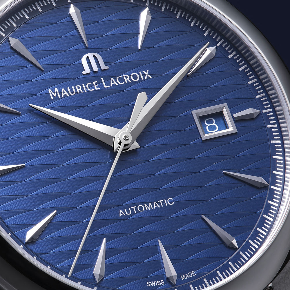 1975 Automatic Vagues Du Jura Limited Edition 40mm - Blue on Leather Strap