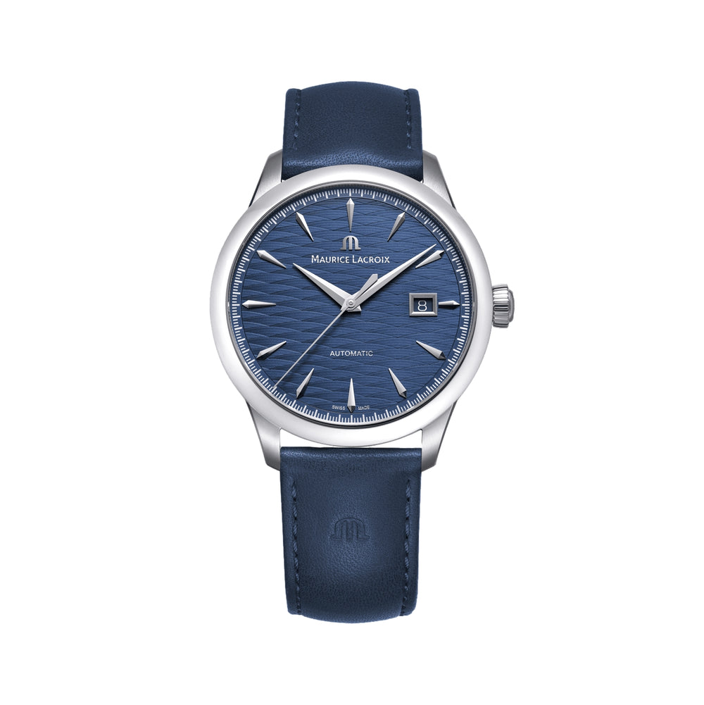 1975 Automatic Vagues Du Jura Limited Edition 40mm - Blue on Leather Strap