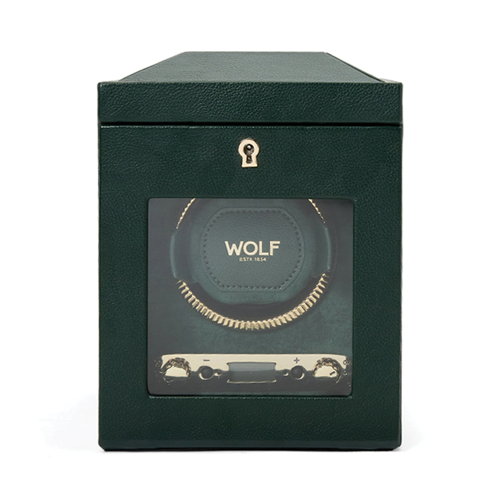 British Racing Single Watch Winder - Green | Teddy Baldassarre