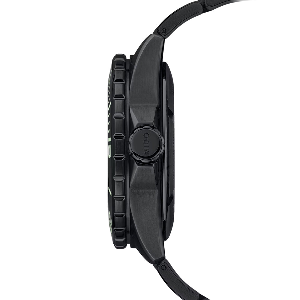 Ocean Star 600 Chronometer DLC - Black on Bracelet w/ Additional Rubber Strap