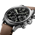 Avigation BigEye 41mm - Black on Leather Strap
