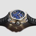 DEFY Extreme Lapis Lazuli Chronograph 45mm - Blue w/ Yellow Gold Accents on Bracelet and 2 Additional Straps