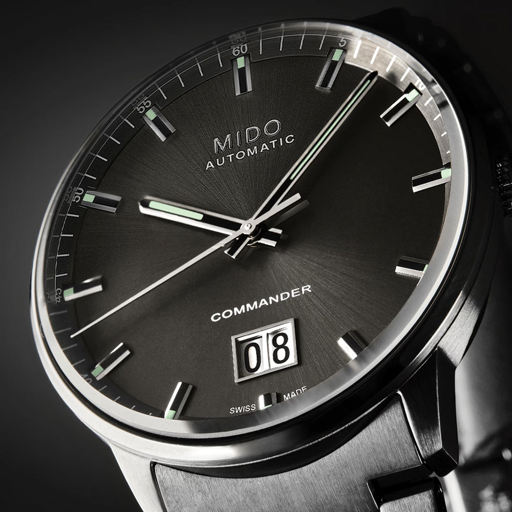 Commander Big Date Anthracite PVD 42mm - Anthracite on Bracelet