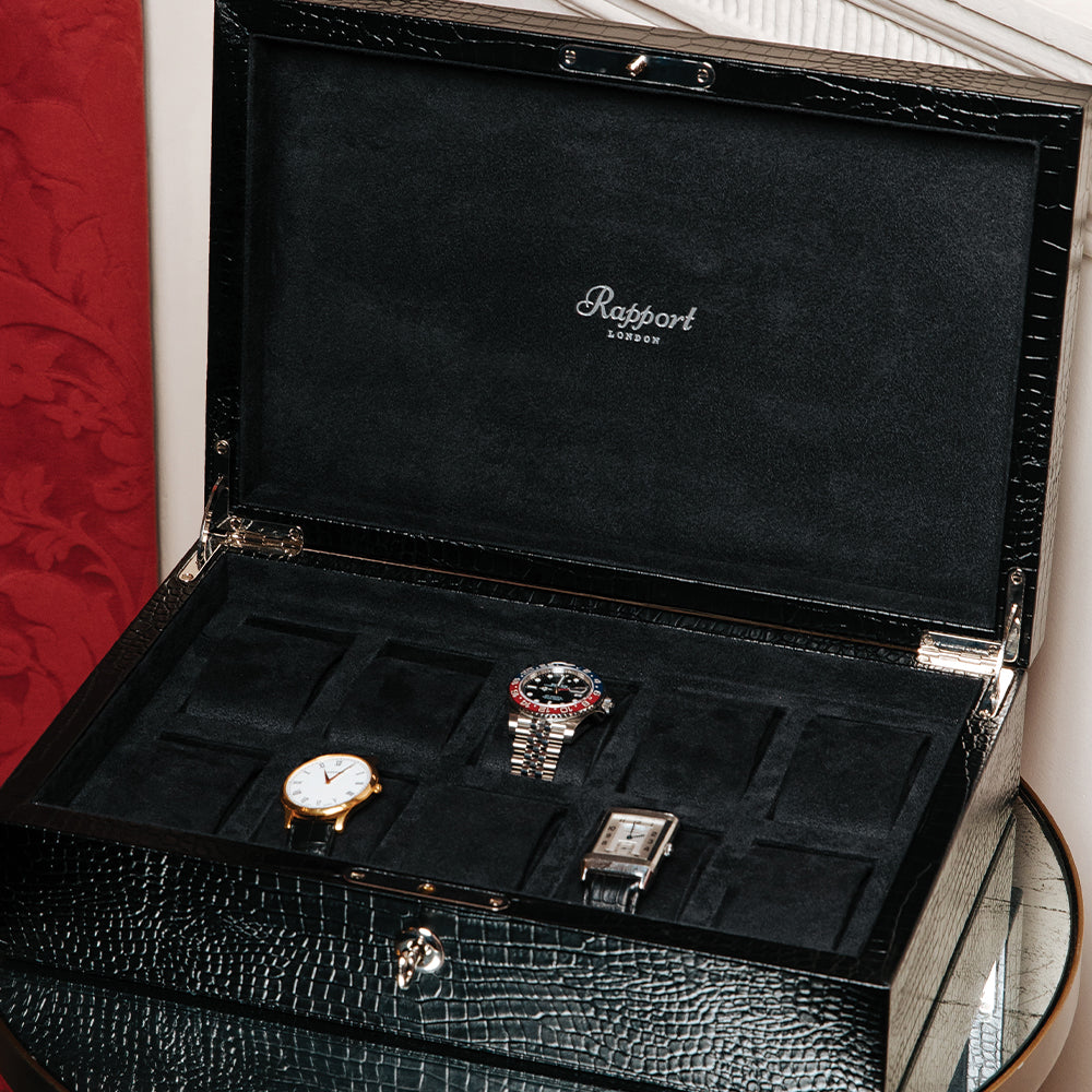 Brompton Ten Watch Box - Black