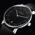 Naos Quartz 38mm - Black on Leather Strap