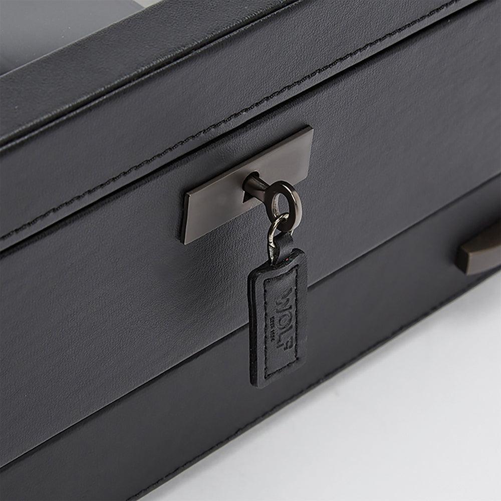 Axis 10 Piece Watch Box with Drawer - Powder Coat