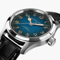 Khaki Field Murph 38mm - Blue on Leather Strap