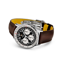 Navitimer B02 Chronograph Cosmonaute 41mm - Black on Leather Strap