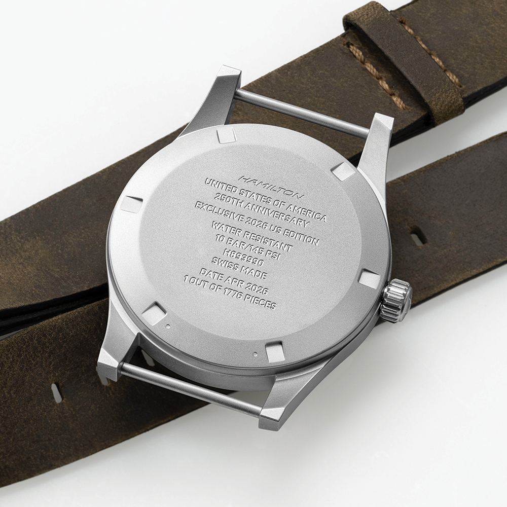 Khaki Field Mechanical America 250th Anniversary US Limited Edition 36mm - Black on Fabric Strap w/ Additional Leather Strap