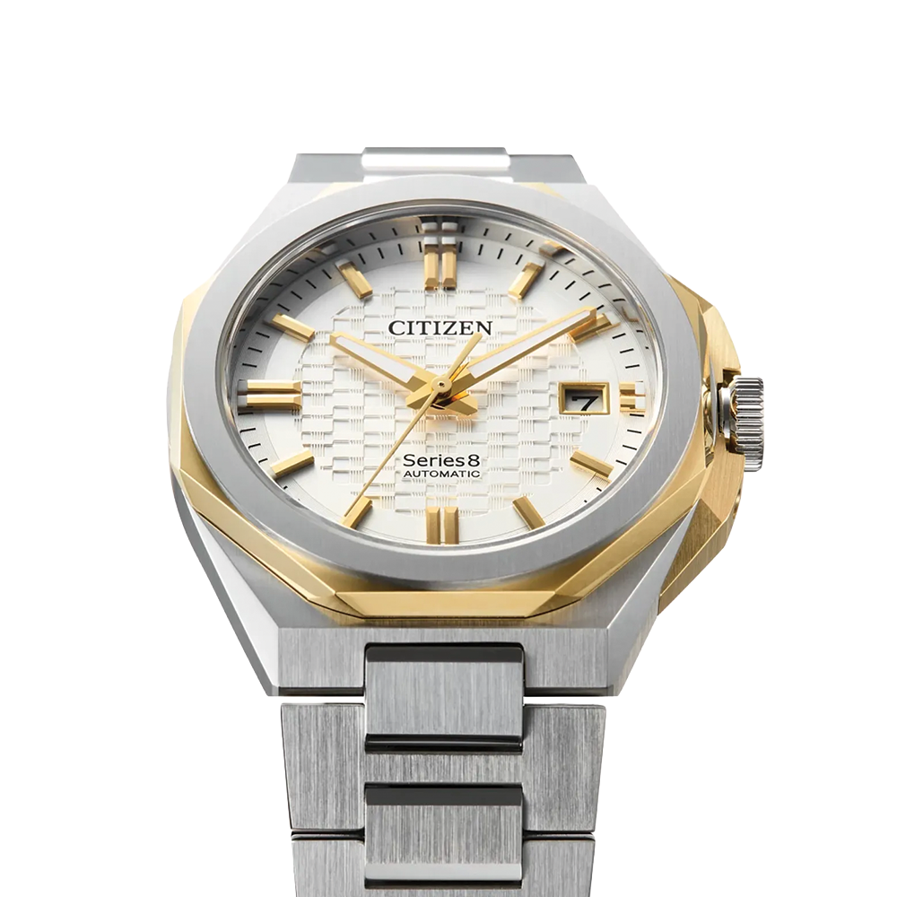 Series8 Automatic Two-Tone 39mm - White on Bracelet